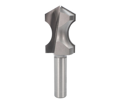 2 Flute tungsten carbide tipped Whiteside 1440 plunge cut hand grip router bit for hand grip cut-outs on doors, drawers, timber boxes and also for nosing stair treads. Whiteside B11 ball bearing and LC-1/2 lock collar for pattern routing.
