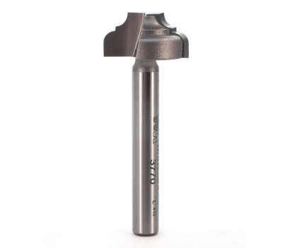 2 Flute carbide tipped Whiteside 3770 classical pattern flat bottom router bit with flat bottom plunging point for CNC decorative grooving and veining. Whiteside 3770 for accents to furniture and adding raised panel patterns to doors and drawers.