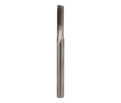 1 Flute solid carbide Whiteside SC08 straight cut router bit for high quality joinery finish. The advantage of solid carbide straight cut router bits is the plunging ability of the end mill. 1/4