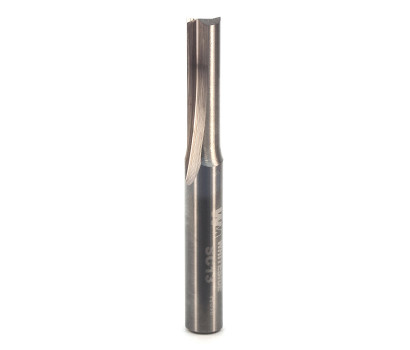 2 Flute solid carbide Whiteside SC13 straight cut router bit for high quality joinery finish. The advantage of solid carbide straight cut router bits is the plunging ability of the end mill. 1/4