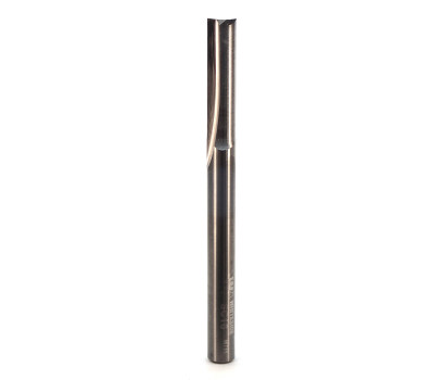 2 Flute solid carbide Whiteside SC16 straight cut router bit for high quality joinery finish. The advantage of solid carbide straight cut router bits is the plunging ability of the end mill. 1/4