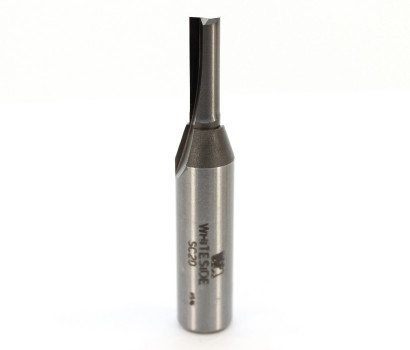 2 Flute solid carbide Whiteside SC20 straight cut router bit for high quality joinery finish. The advantage of solid carbide straight cut router bits is the plunging ability of the end mill. 1/2