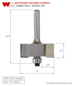 Whiteside Rabbeting Router Bit 