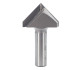 Whiteside 1508 v-groove bits are machined in the USA. Made from industrial grade micro grain tungsten carbide. Available v-grooving router bits in 90 degree and 60 degree. V-point router bits are used extensively in CNC carving and engraving.