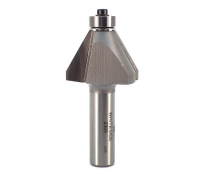 2 Flute tungsten carbide tipped Whiteside 2309 edge bevel router bit with 30 degree cut angle. Whiteside 2309 is ball bearing guided and designed for edge trimming and profiling. Create 6 sided boxes with Whiteside 2309.