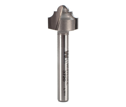 2 Flute tungsten carbide tipped Whiteside 3720 classical round bottom router bit with plunge point round bottom for decorative grooving and veining. Whiteside 3720 for accents to furniture and adding raised panel patterns to doors and drawers.