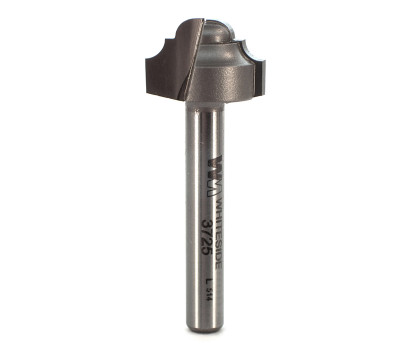 2 Flute tungsten carbide tipped Whiteside 3725 classical round bottom router bit with plunge point round bottom for decorative grooving and veining. Whiteside 3725 for accents to furniture and adding raised panel patterns to doors and drawers.