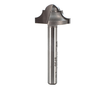 2 Flute tungsten carbide tipped Whiteside 3730 classical round bottom router bit with plunge point round bottom for decorative grooving and veining. Whiteside 3730 for accents to furniture and adding raised panel patterns to doors and drawers.