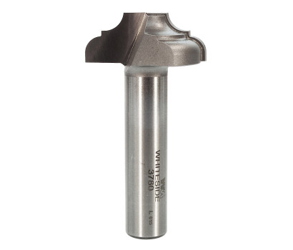 2 Flute carbide tipped Whiteside 3780 classical pattern flat bottom router bit with flat bottom plunging point for CNC decorative grooving and veining. Whiteside 3780 for accents to furniture and adding raised panel patterns to doors and drawers.