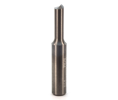 1 Flute solid carbide Whiteside SC04 straight cut router bit for traditional quality joinery finish. The advantage of solid carbide straight cut router bits is the plunging ability of the end mill. 1/4