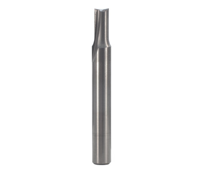 2 Flute solid carbide Whiteside SC34 straight cut router bit for flat bottom veining. The advantage of solid carbide straight cut router bits is the plunging ability of the end mill. 1/4