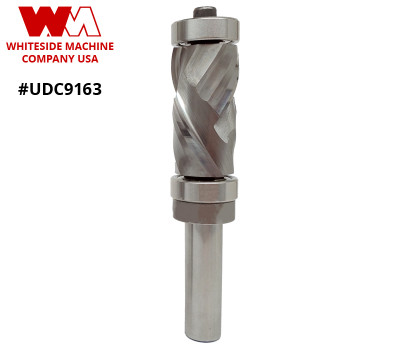 Whiteside 9163 ultra-long ultimate flush trim combination spiral router bit