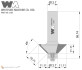 45 Degree chamfer router bit Whiteside 2305 with 1/2” shank. For precise 45 degree edge bevel or angled edge trimming. Perfect mitred joints. Edge forming and edge trimming for hardwoods, softwoods, composite woods, hard plastics, MDF, HDF, plywood.