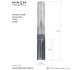 10mm Mach Industrial GR-RSM102570Z8X carbide straight cut router bit for aerospace composites, boat and yacht builders, marine and aviation. Router bits for carbon fibre reinforced polymer CFRP, glass fibre reinforced polymer GFRP, Honey comb and GR.