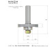 Mach Industrial MI-TG1375053125 Tongue and Groove Router Bit Set. Tungsten carbide tipped cutters for heavier tongue and groove joinery and carpentry applications. - thumbnail