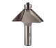 2 Flute tungsten carbide tipped Whiteside 2306 chamfer router bit with 45 degree cut angle. Whiteside 2306 is ball bearing guided and used for trimming operations and cutting 45 degree ends for square mitre joints. 2306 Has a 12.7mm (1/2